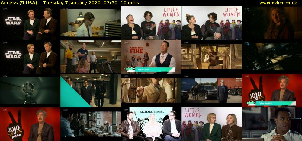 Access (5 USA) Tuesday 7 January 2020 03:50 - 04:00