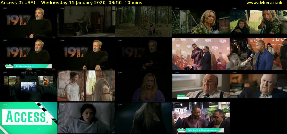 Access (5 USA) Wednesday 15 January 2020 03:50 - 04:00