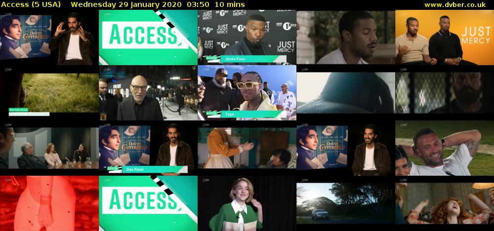Access (5 USA) Wednesday 29 January 2020 03:50 - 04:00