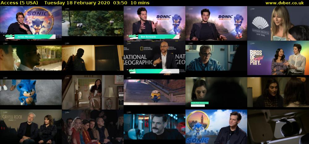 Access (5 USA) Tuesday 18 February 2020 03:50 - 04:00