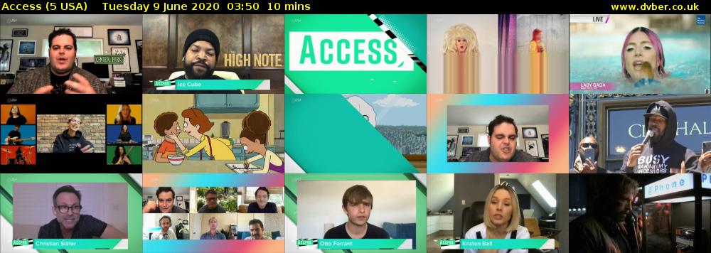 Access (5 USA) Tuesday 9 June 2020 03:50 - 04:00