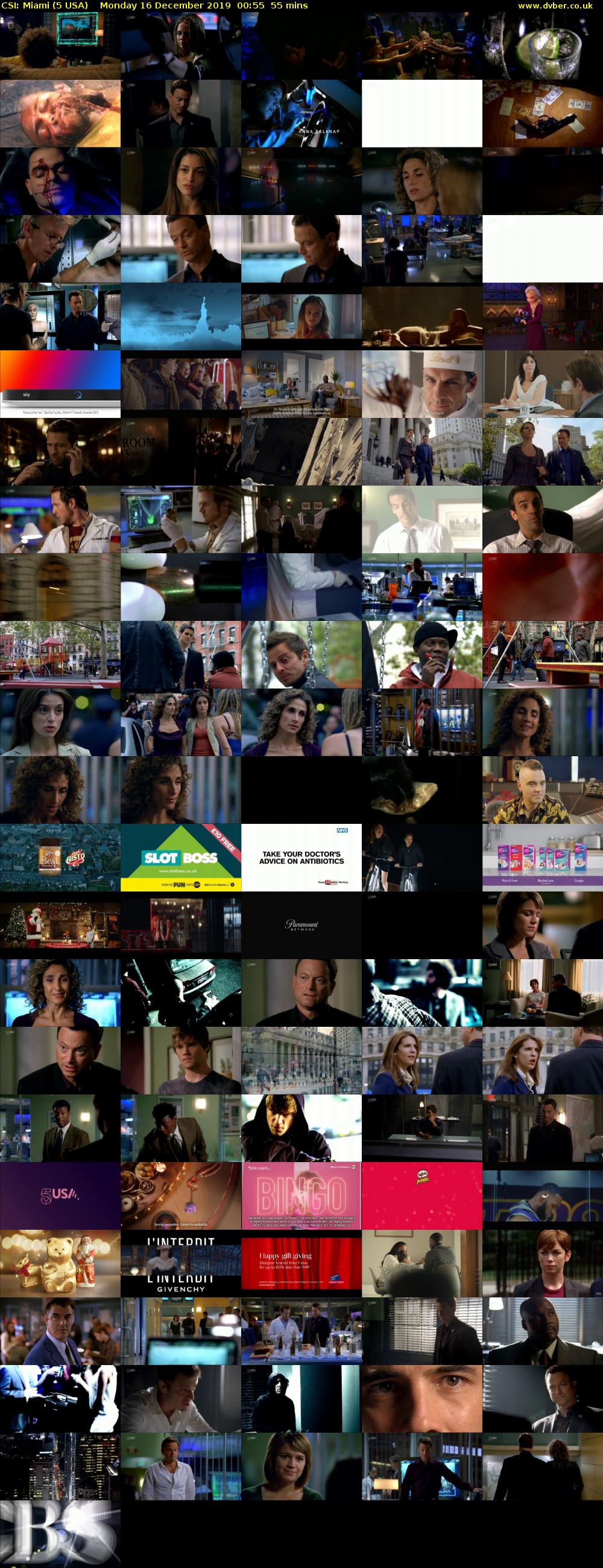 CSI: Miami (5 USA) Monday 16 December 2019 00:55 - 01:50