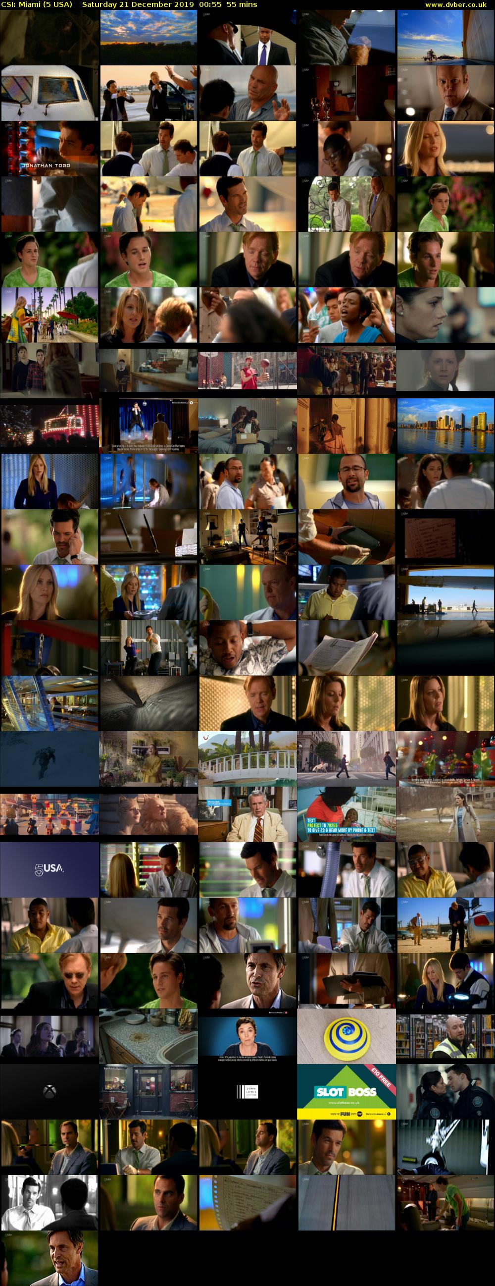 CSI: Miami (5 USA) Saturday 21 December 2019 00:55 - 01:50