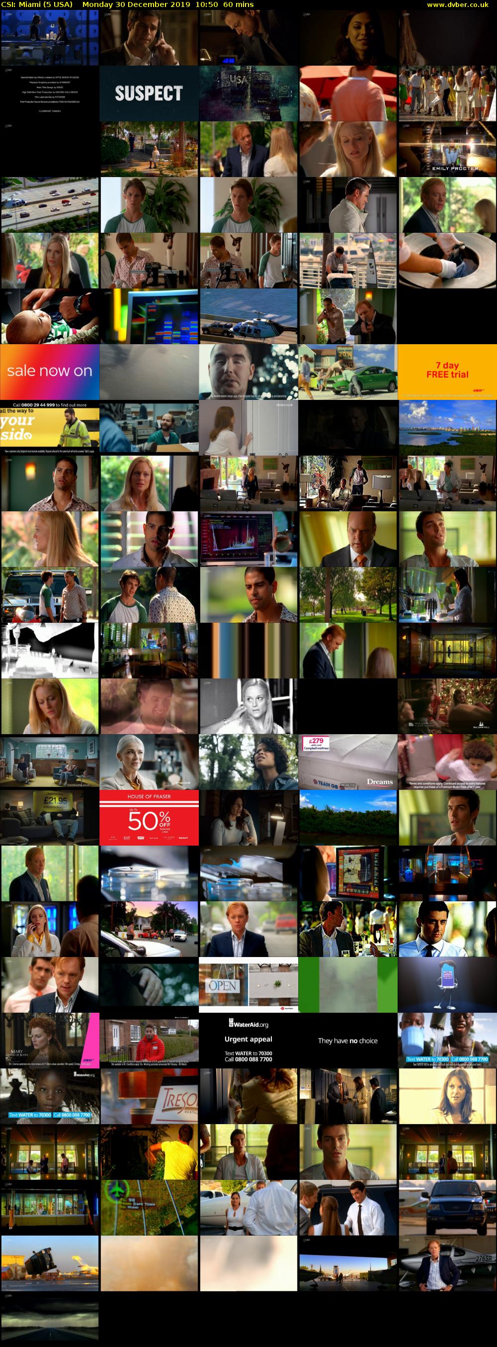 CSI: Miami (5 USA) Monday 30 December 2019 10:50 - 11:50