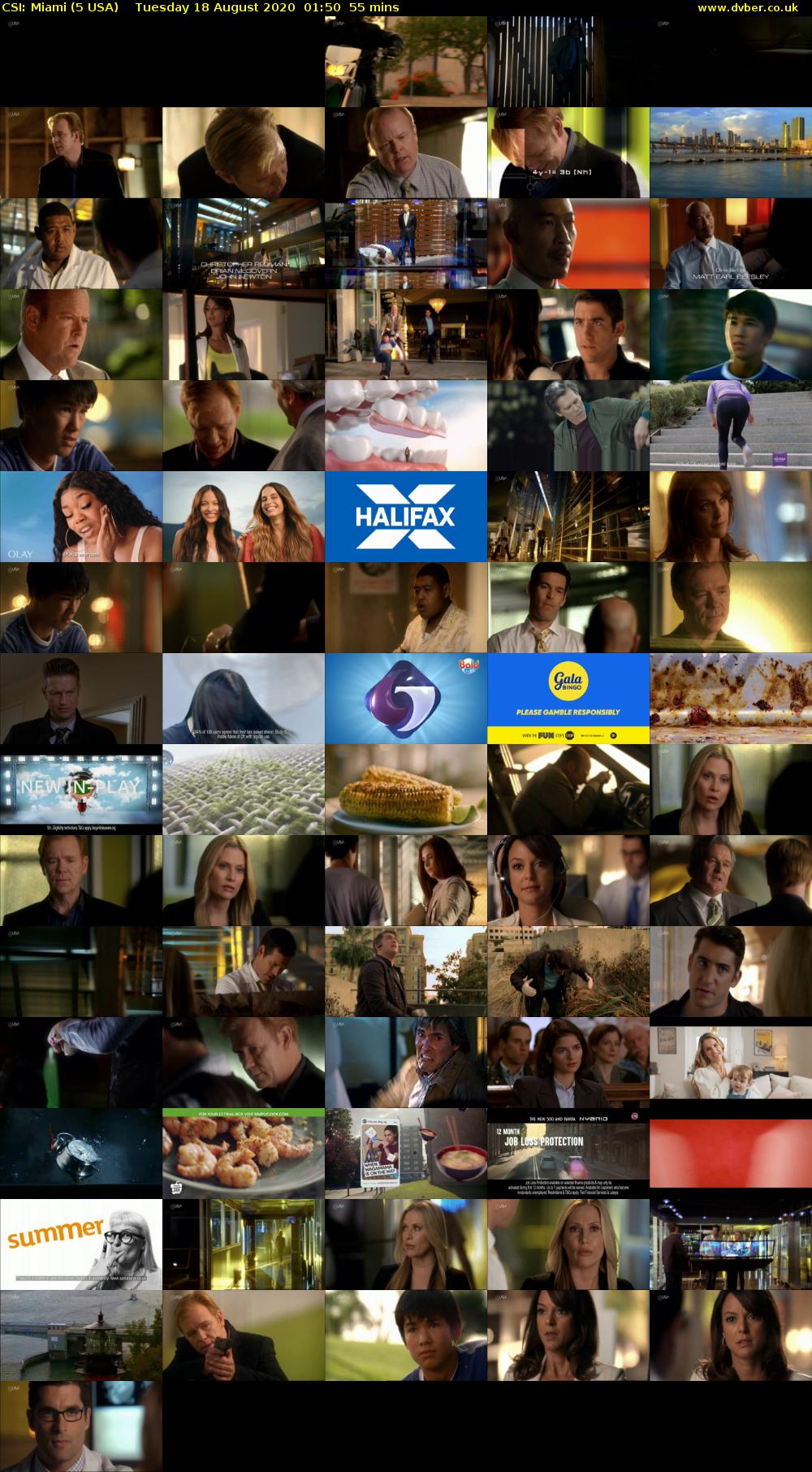 CSI: Miami (5 USA) Tuesday 18 August 2020 01:50 - 02:45
