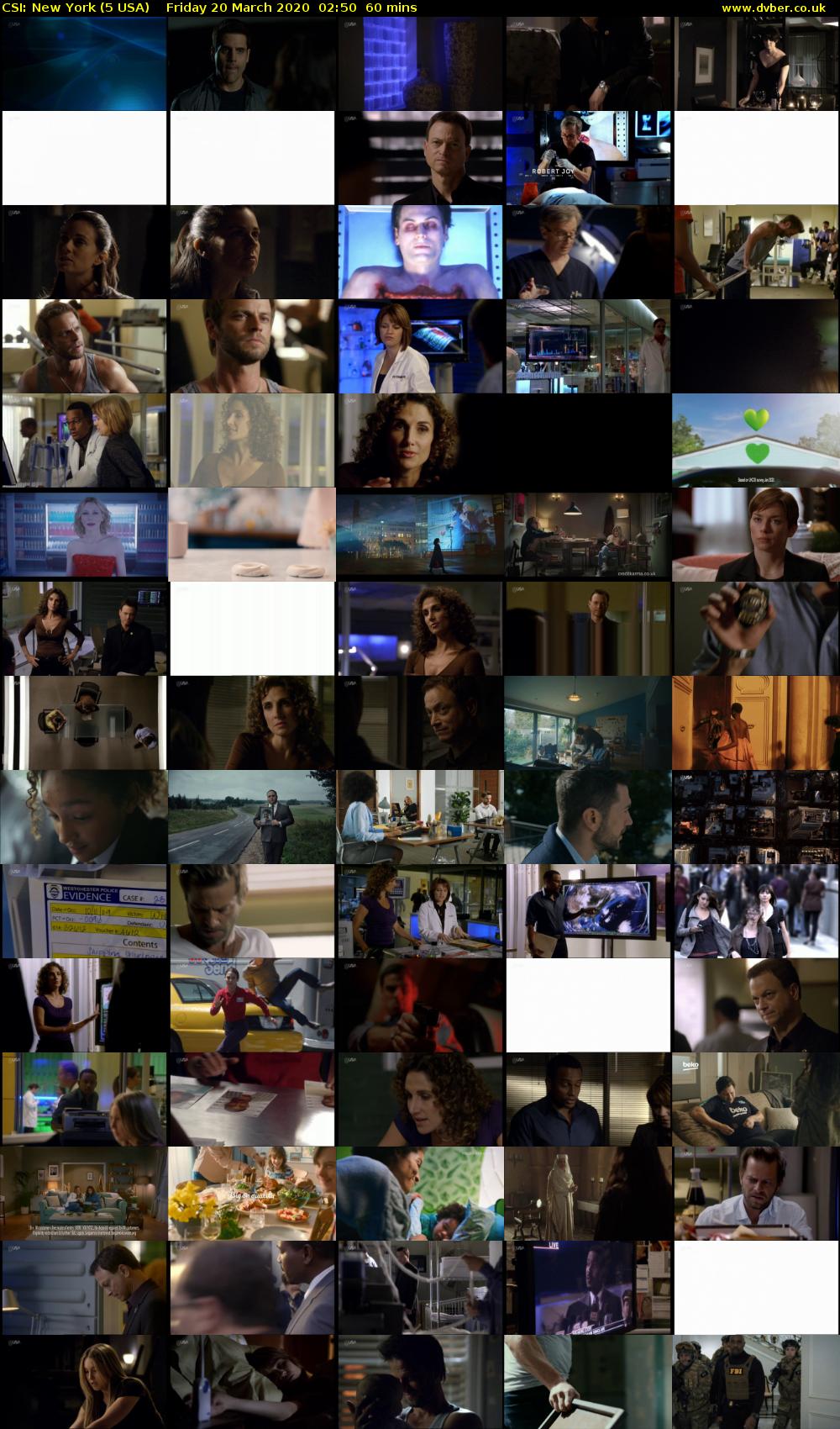 CSI: New York (5 USA) Friday 20 March 2020 02:50 - 03:50