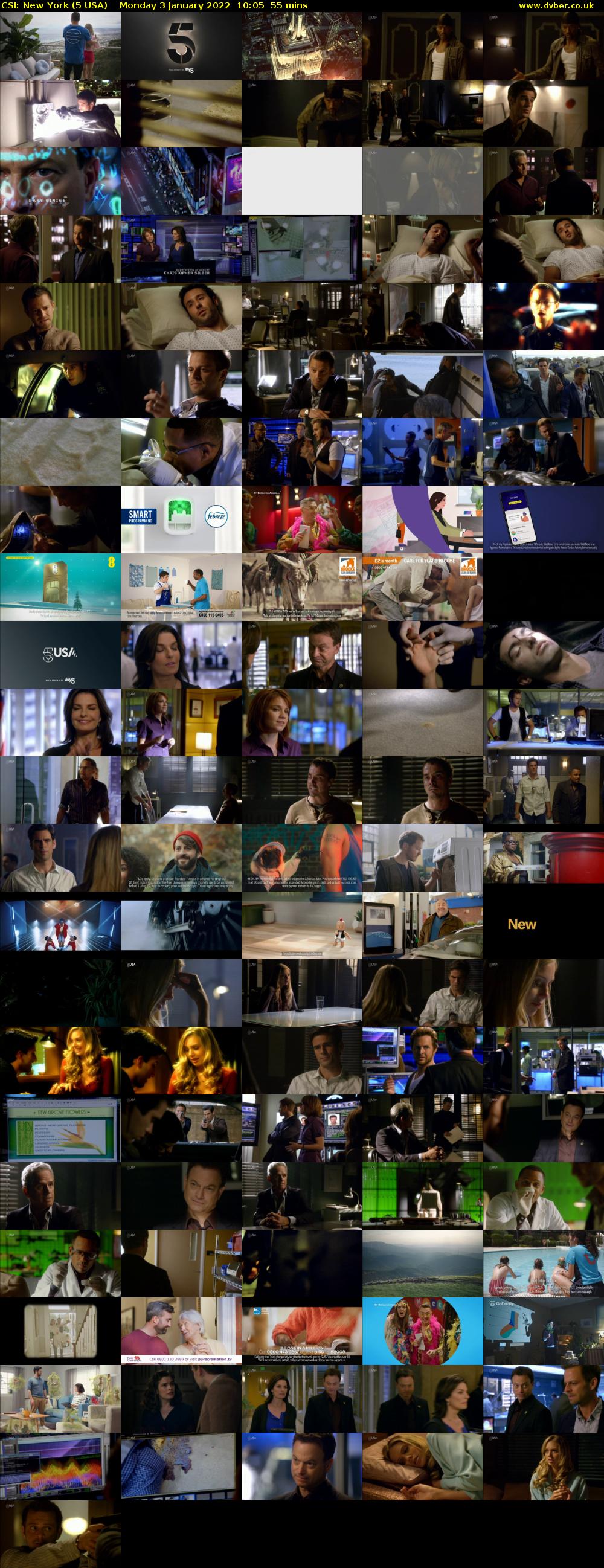 CSI: New York (5 USA) Monday 3 January 2022 10:05 - 11:00