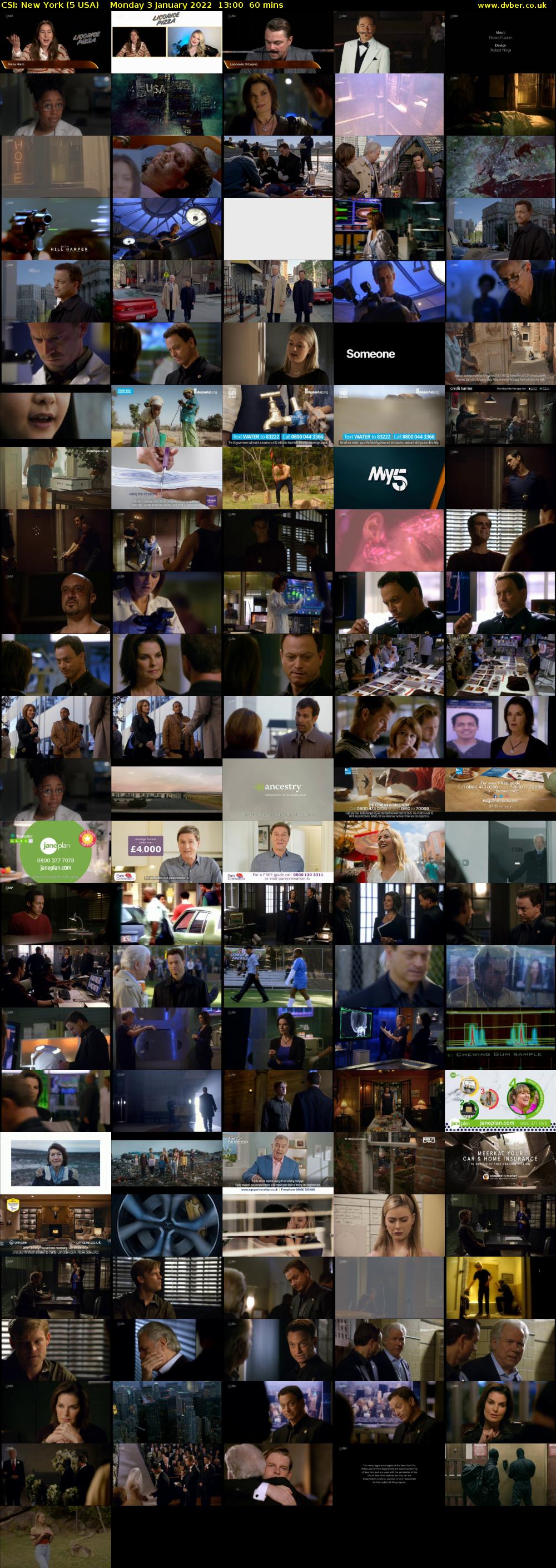 CSI: New York (5 USA) Monday 3 January 2022 13:00 - 14:00