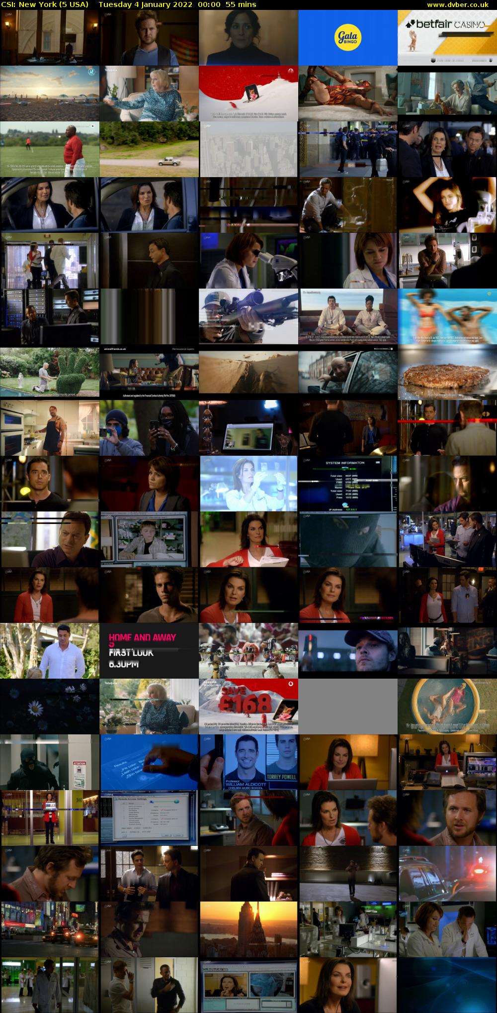 CSI: New York (5 USA) Tuesday 4 January 2022 00:00 - 00:55