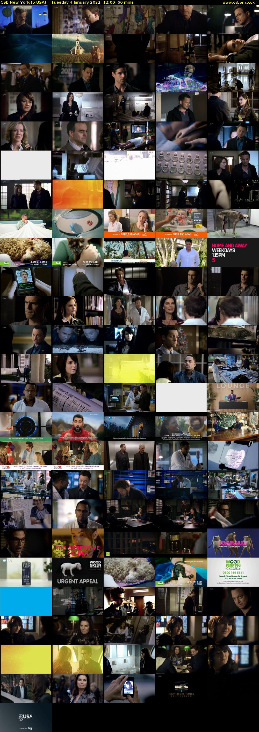 CSI: New York (5 USA) Tuesday 4 January 2022 12:00 - 13:00