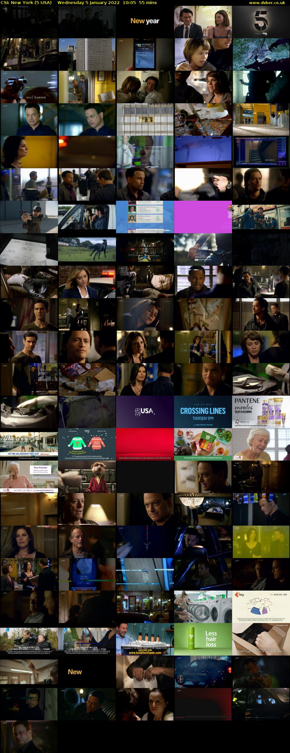 CSI: New York (5 USA) Wednesday 5 January 2022 10:05 - 11:00