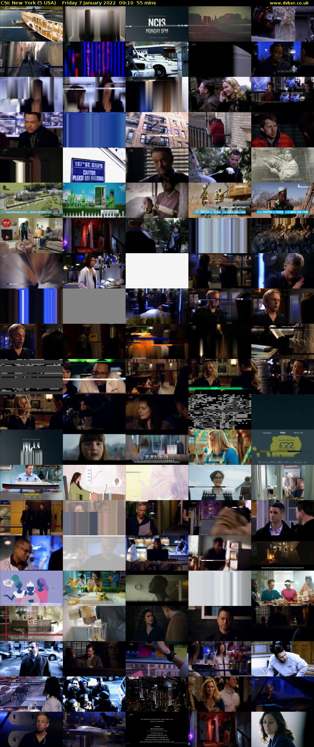 CSI: New York (5 USA) Friday 7 January 2022 09:10 - 10:05
