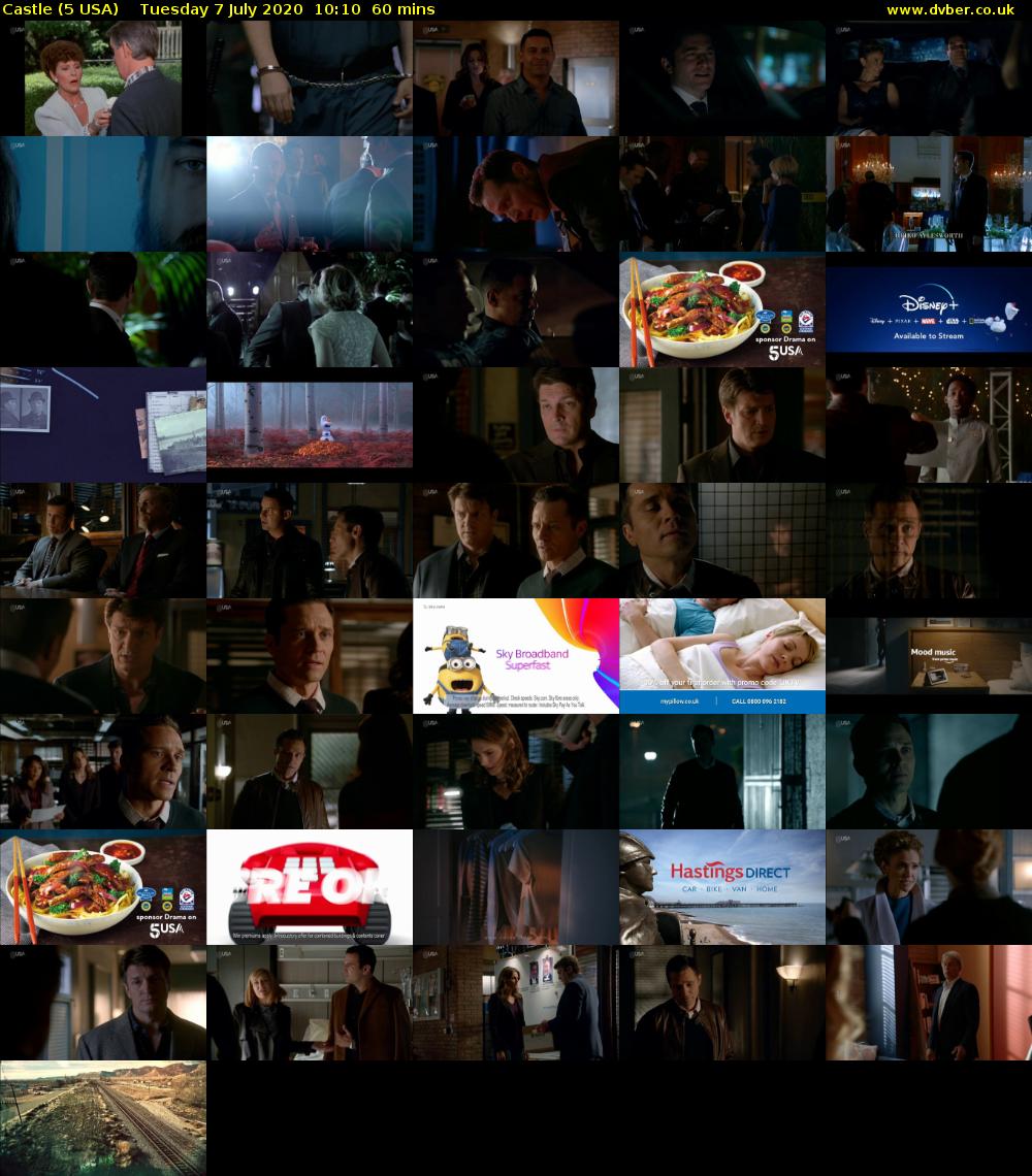 Castle (5 USA) Tuesday 7 July 2020 10:10 - 11:10