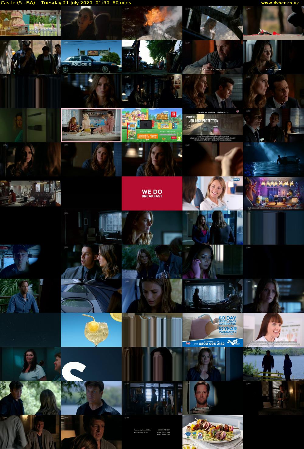 Castle (5 USA) Tuesday 21 July 2020 01:50 - 02:50