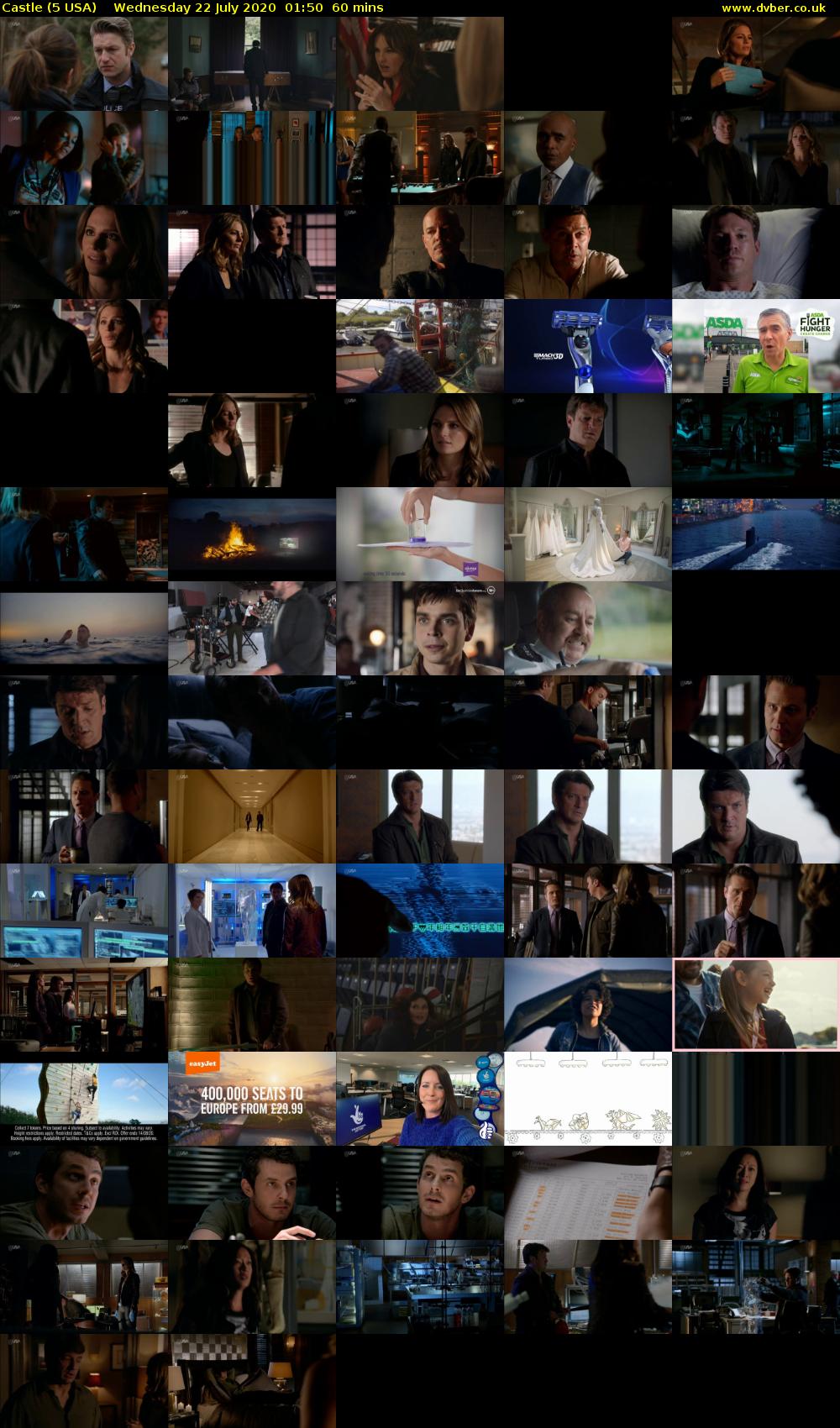Castle (5 USA) Wednesday 22 July 2020 01:50 - 02:50