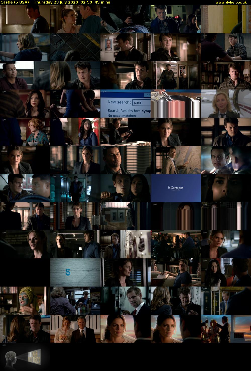 Castle (5 USA) Thursday 23 July 2020 02:50 - 03:35