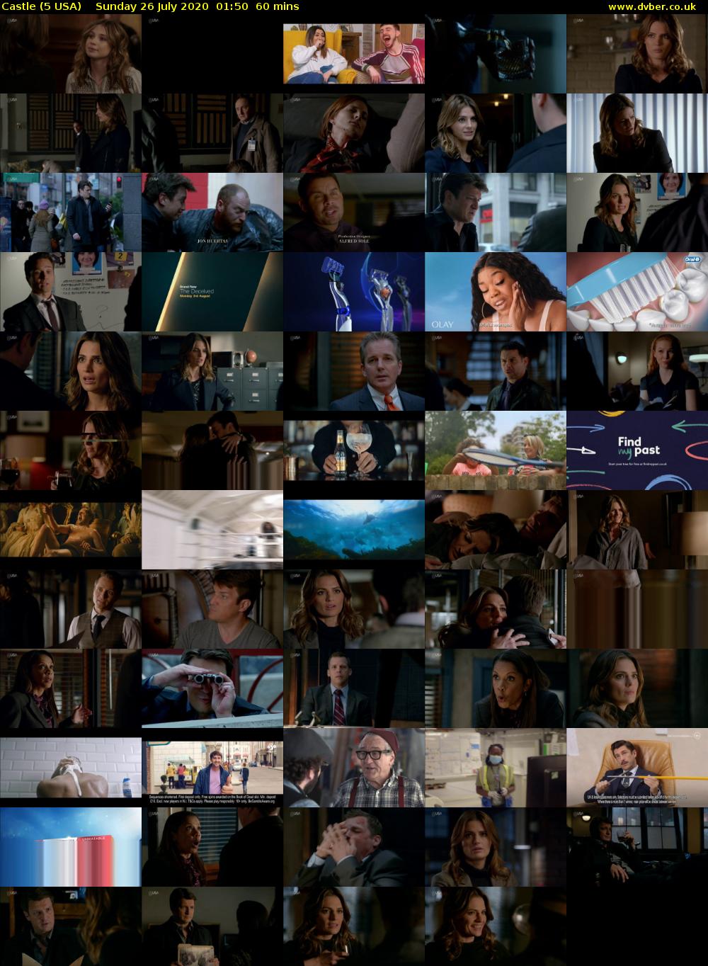Castle (5 USA) Sunday 26 July 2020 01:50 - 02:50