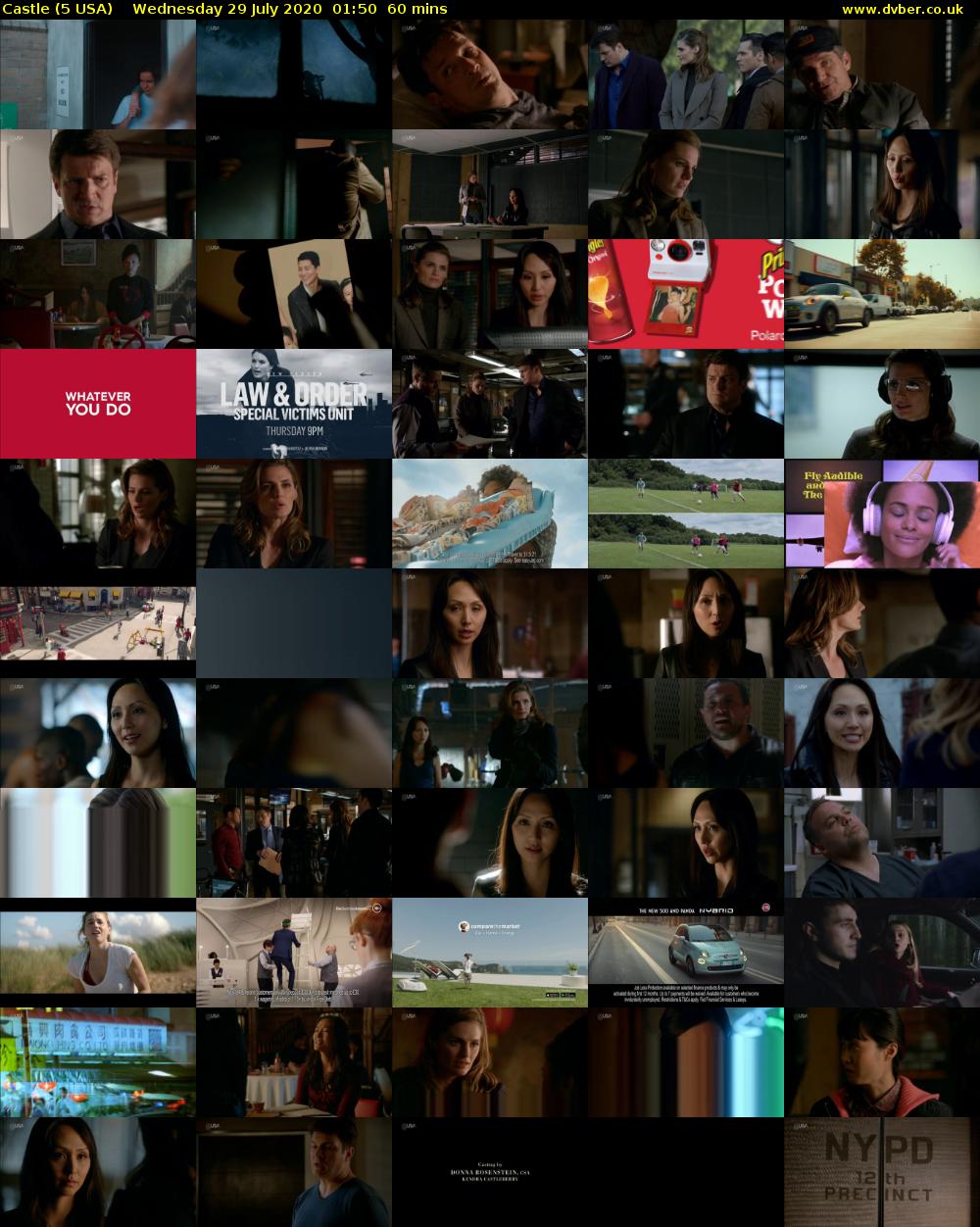 Castle (5 USA) Wednesday 29 July 2020 01:50 - 02:50
