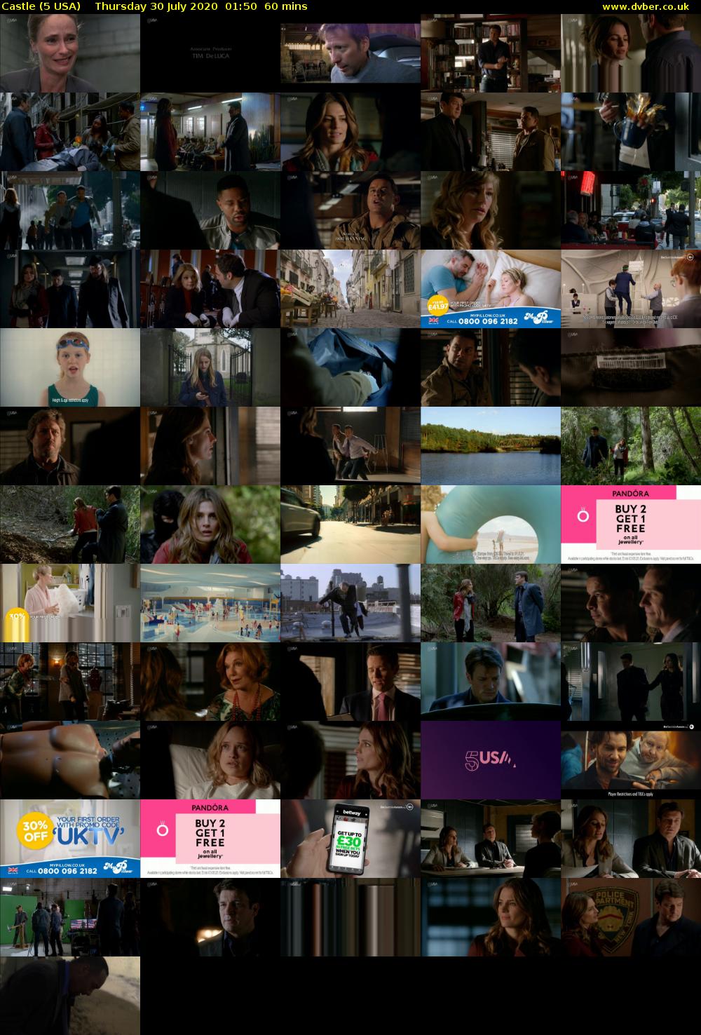 Castle (5 USA) Thursday 30 July 2020 01:50 - 02:50