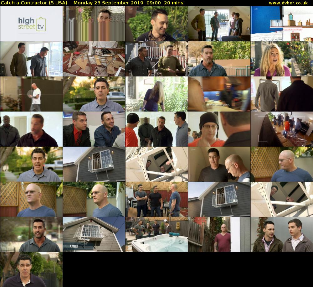 Catch a Contractor (5 USA) Monday 23 September 2019 09:00 - 09:20