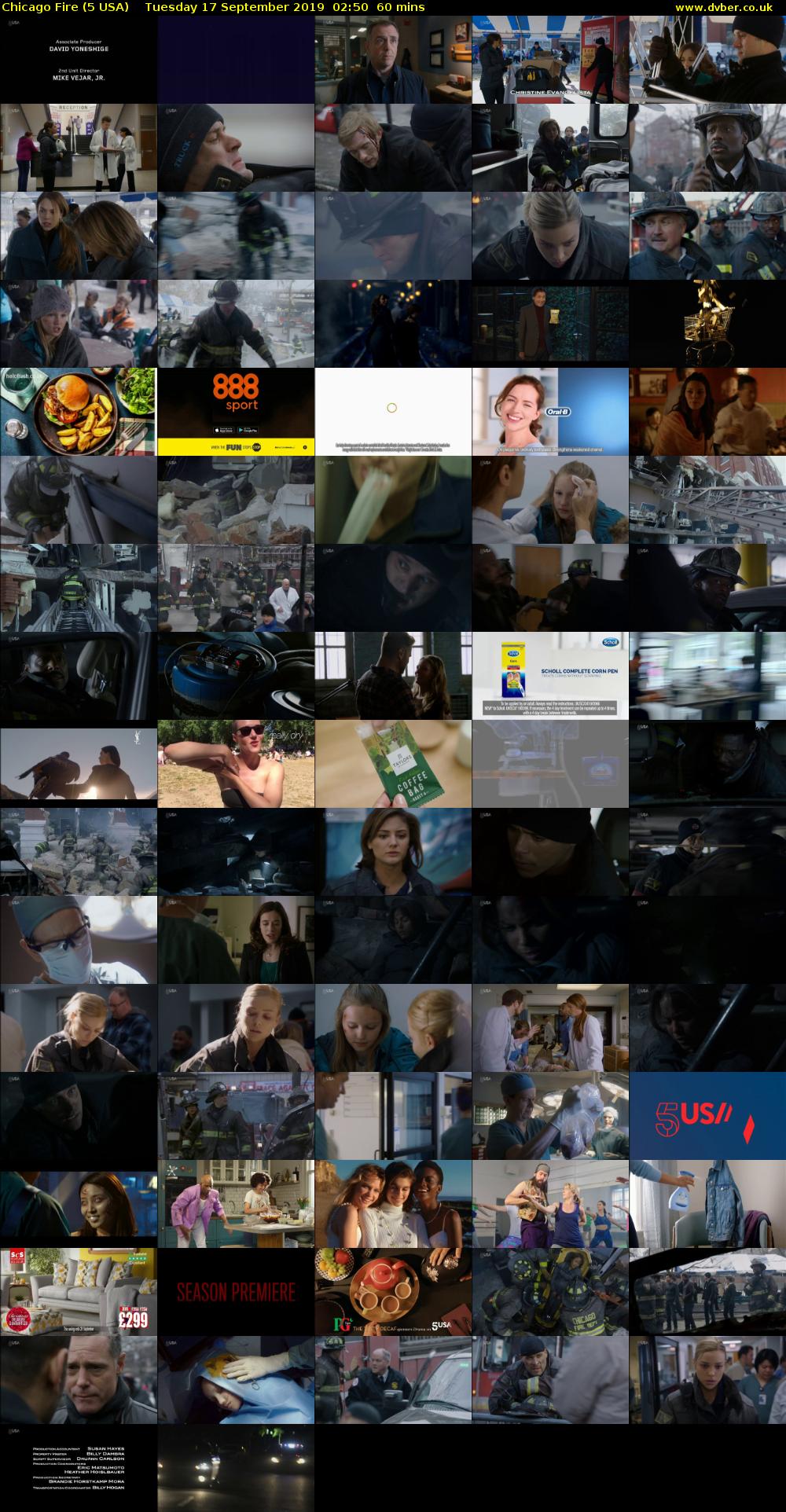 Chicago Fire (5 USA) Tuesday 17 September 2019 02:50 - 03:50
