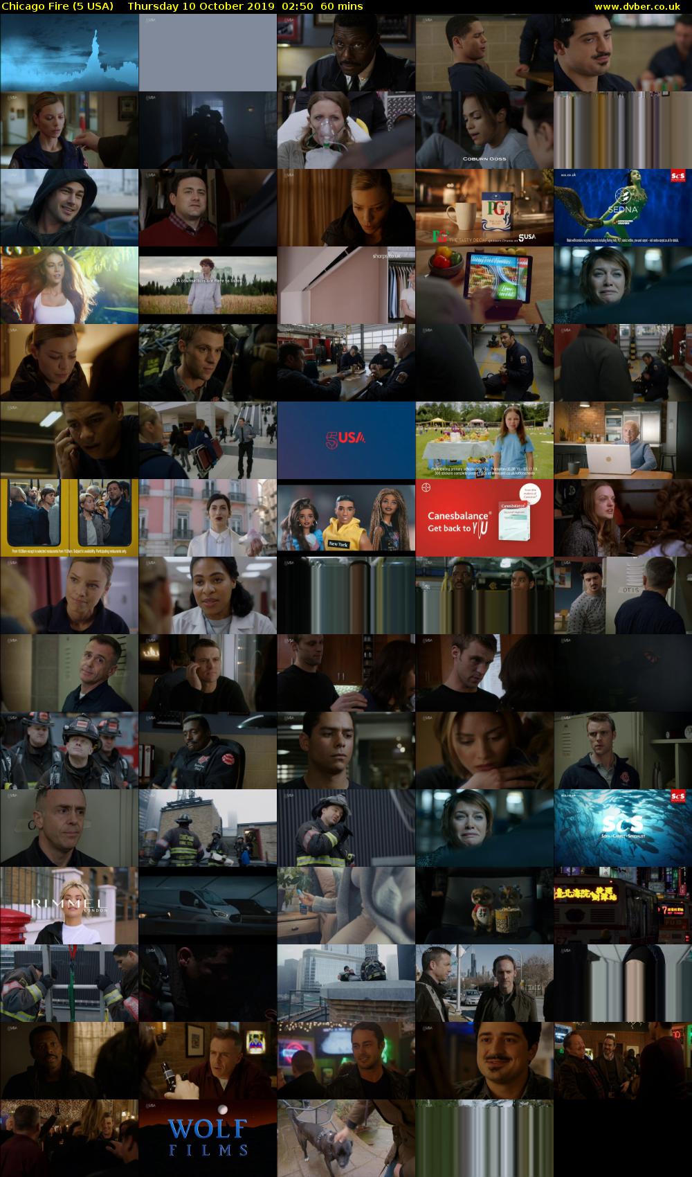 Chicago Fire (5 USA) Thursday 10 October 2019 02:50 - 03:50