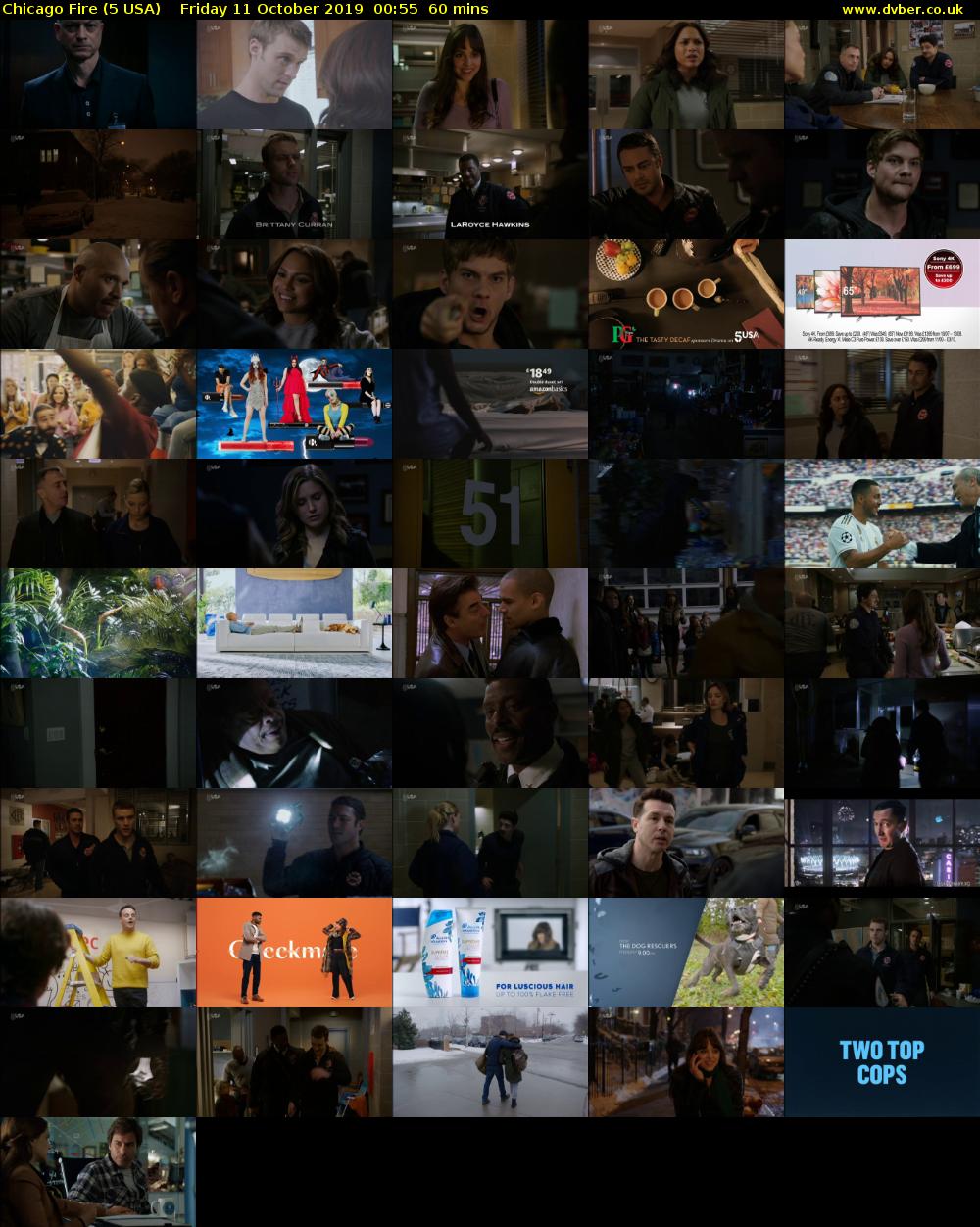 Chicago Fire (5 USA) Friday 11 October 2019 00:55 - 01:55