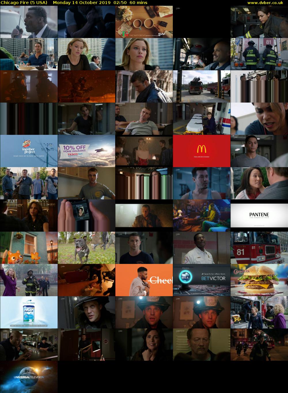 Chicago Fire (5 USA) Monday 14 October 2019 02:50 - 03:50