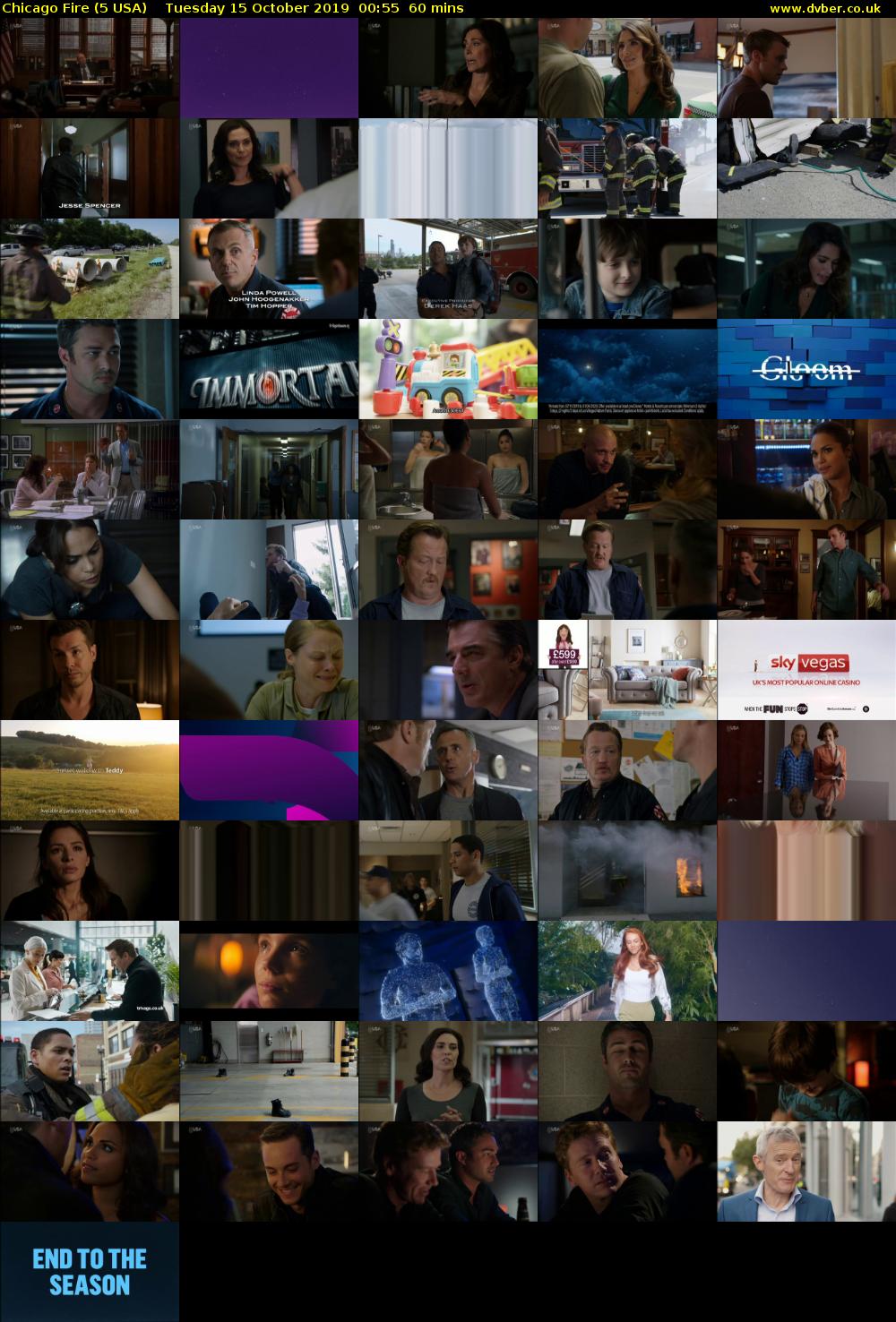 Chicago Fire (5 USA) Tuesday 15 October 2019 00:55 - 01:55