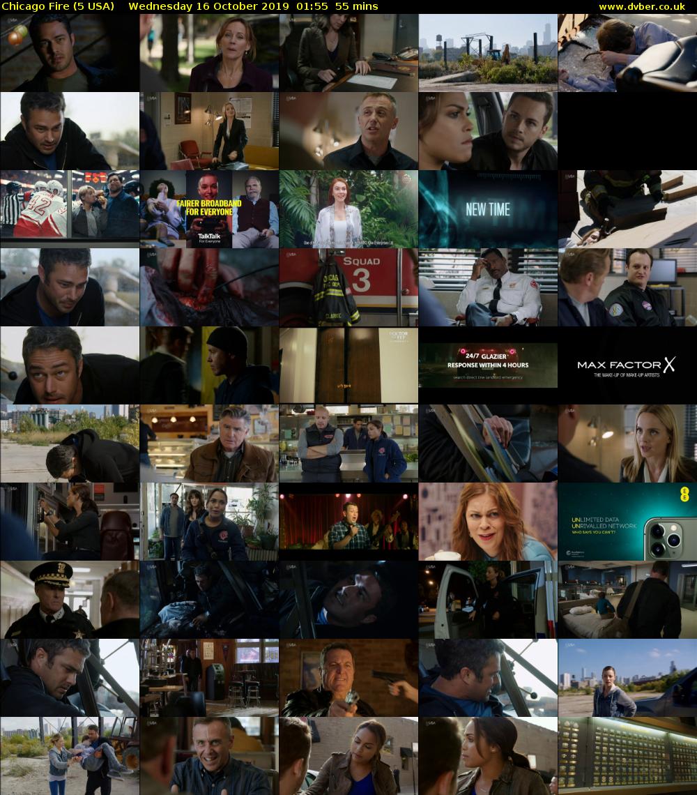 Chicago Fire (5 USA) Wednesday 16 October 2019 01:55 - 02:50