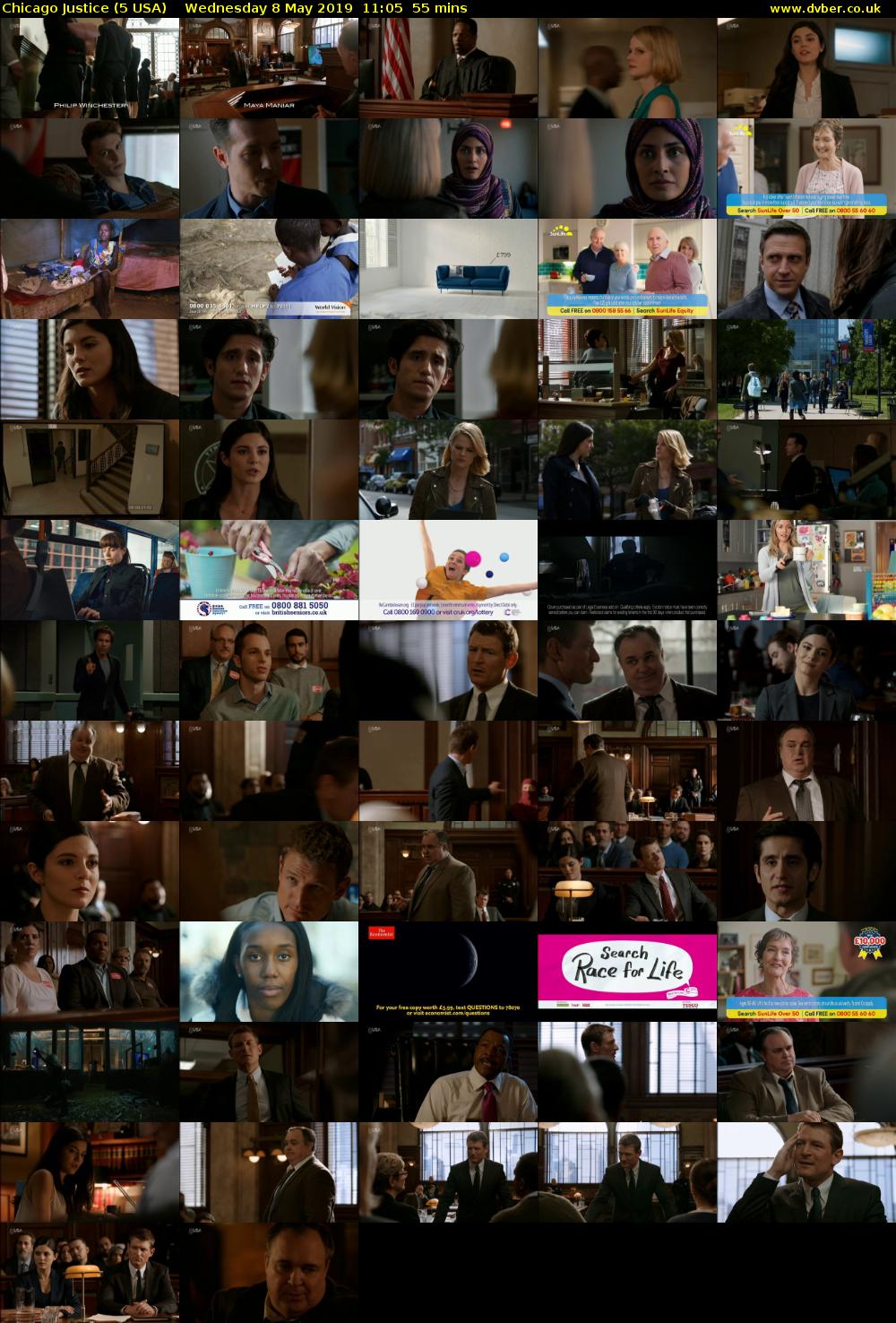 Chicago Justice (5 USA) Wednesday 8 May 2019 11:05 - 12:00