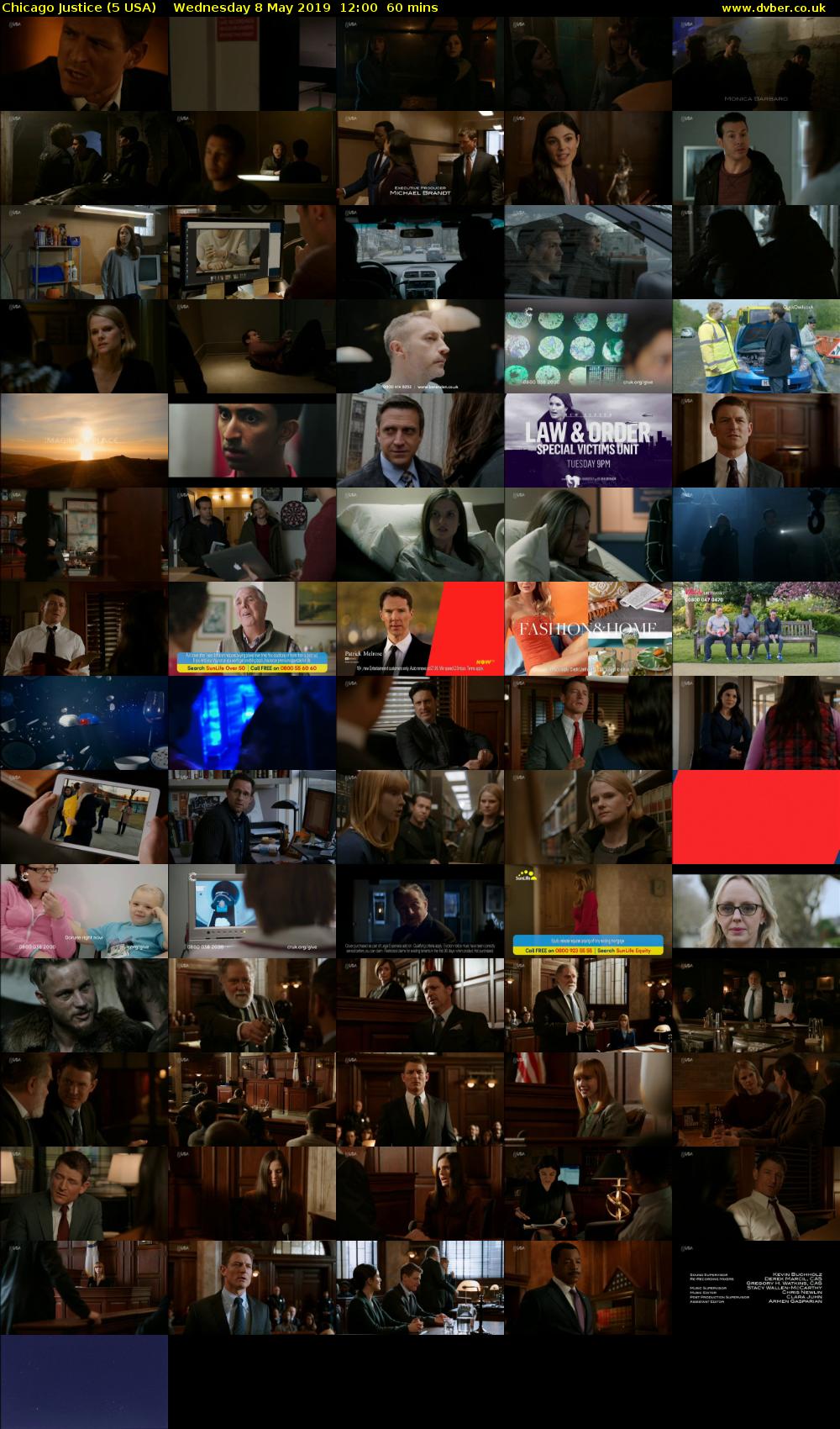 Chicago Justice (5 USA) Wednesday 8 May 2019 12:00 - 13:00