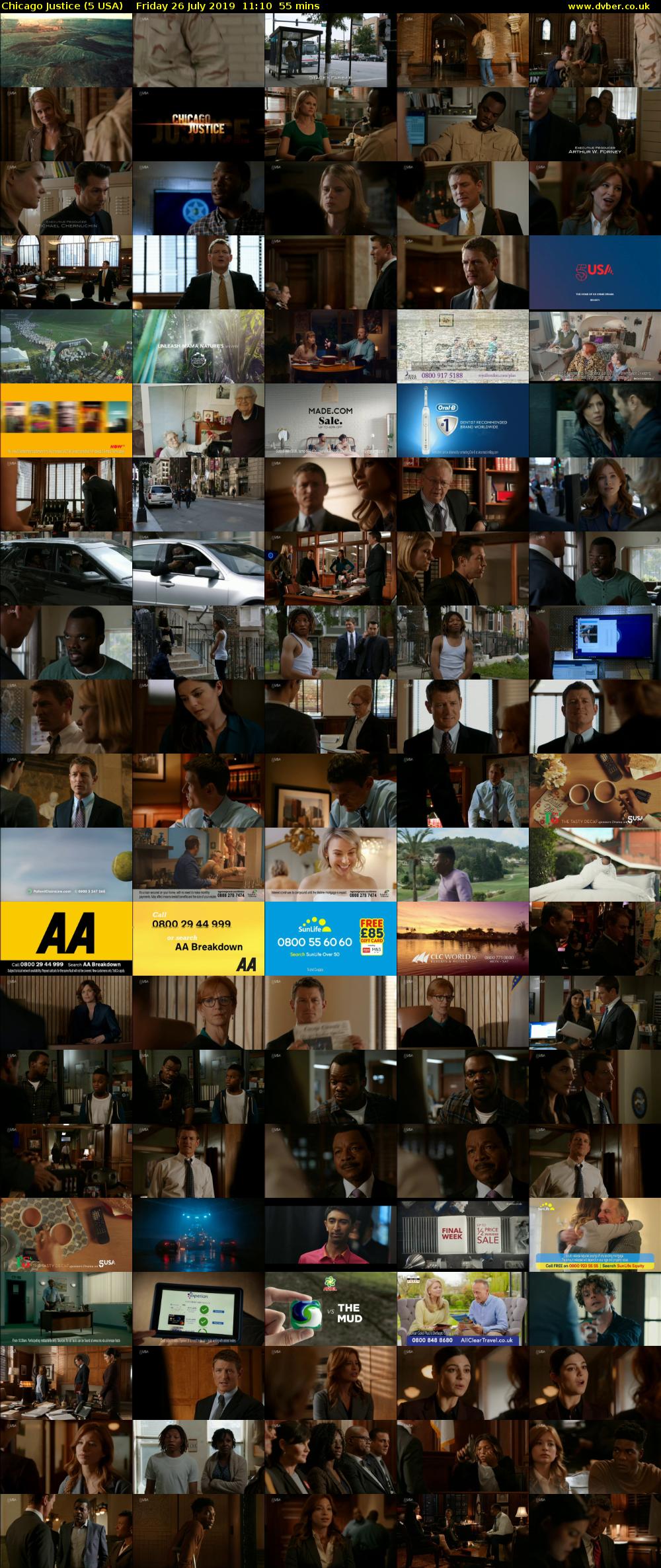 Chicago Justice (5 USA) Friday 26 July 2019 11:10 - 12:05