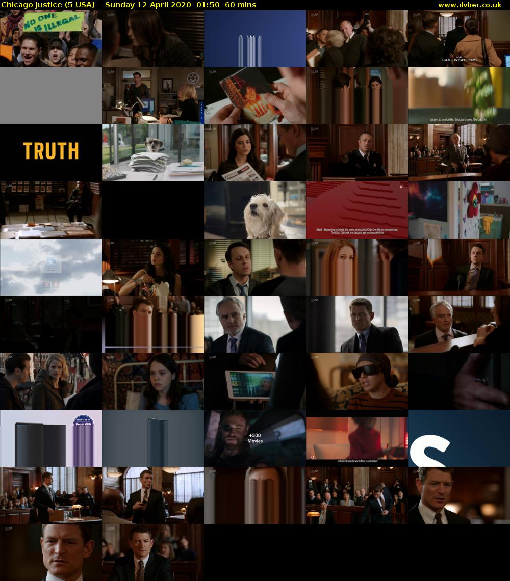 Chicago Justice (5 USA) Sunday 12 April 2020 01:50 - 02:50