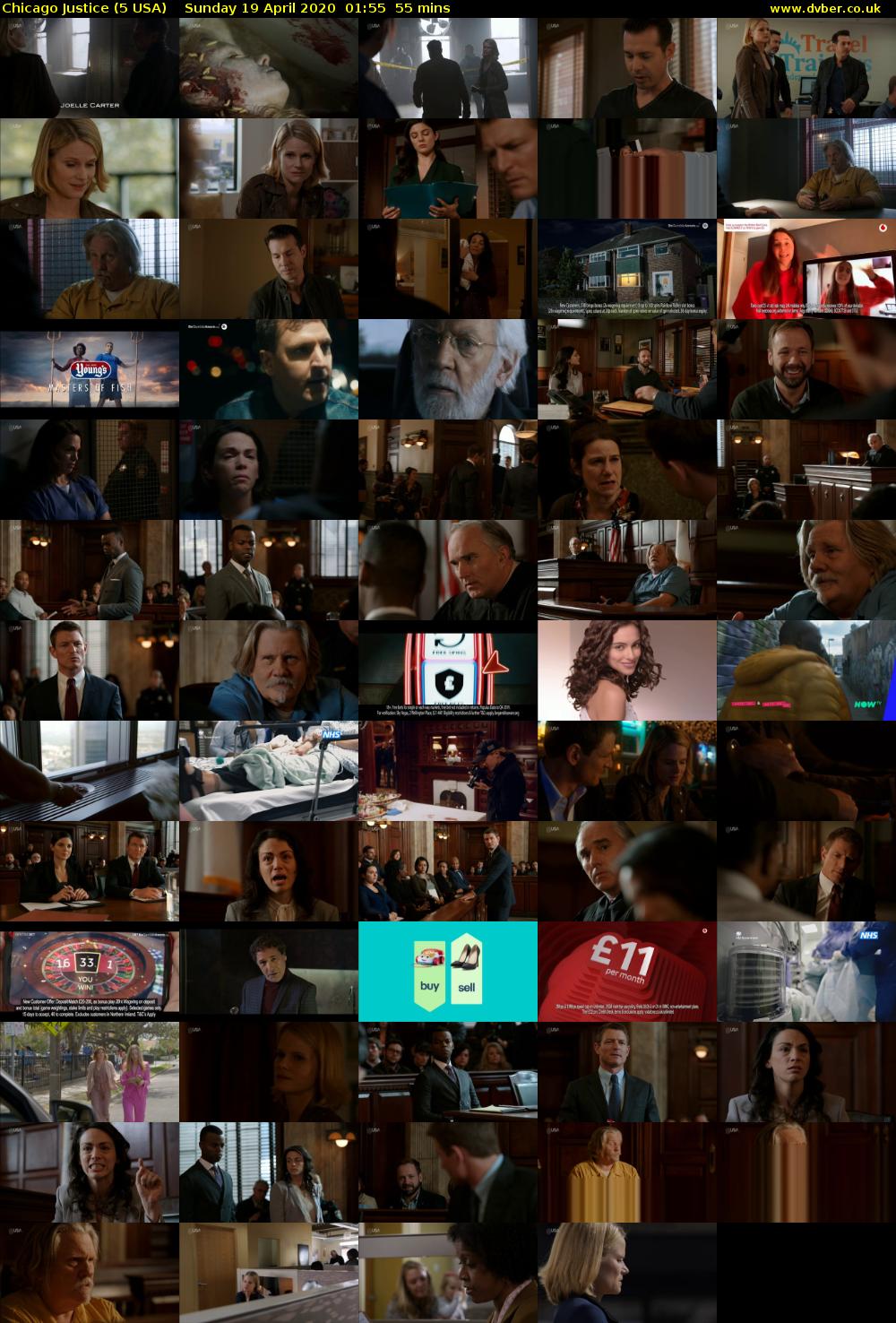 Chicago Justice (5 USA) Sunday 19 April 2020 01:55 - 02:50