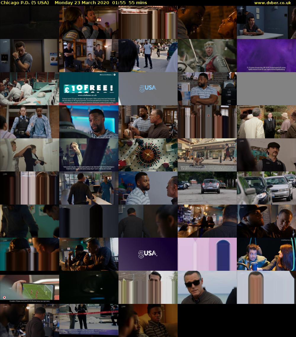 Chicago P.D. (5 USA) Monday 23 March 2020 01:55 - 02:50