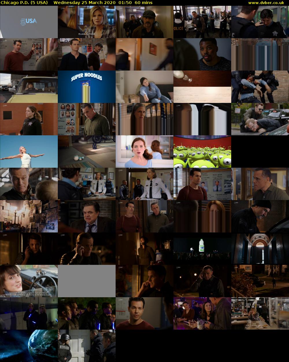 Chicago P.D. (5 USA) Wednesday 25 March 2020 01:50 - 02:50