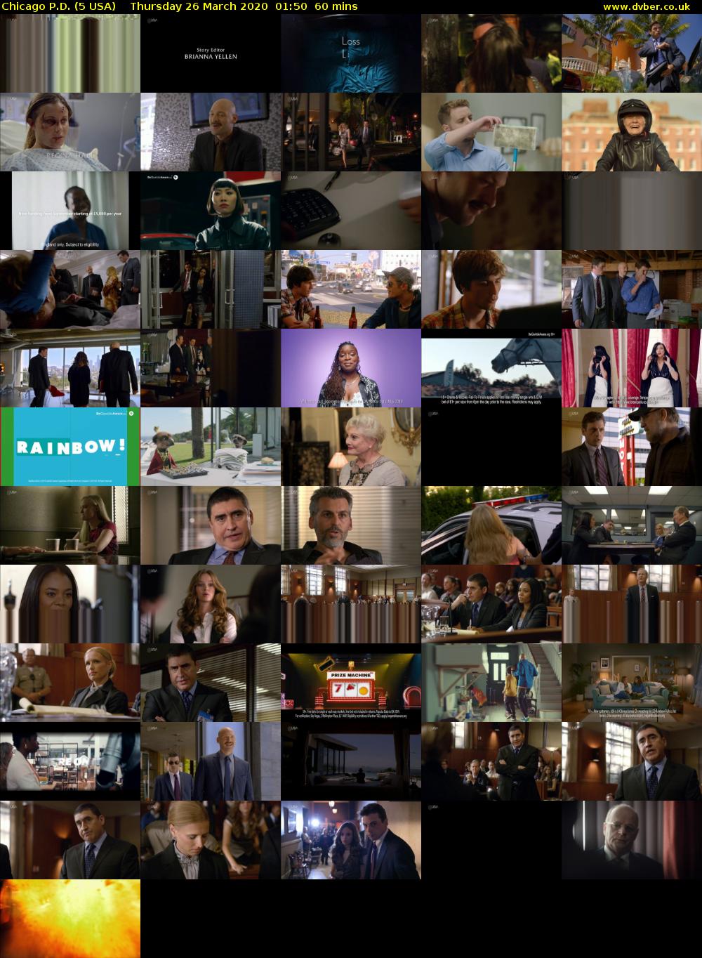 Chicago P.D. (5 USA) Thursday 26 March 2020 01:50 - 02:50