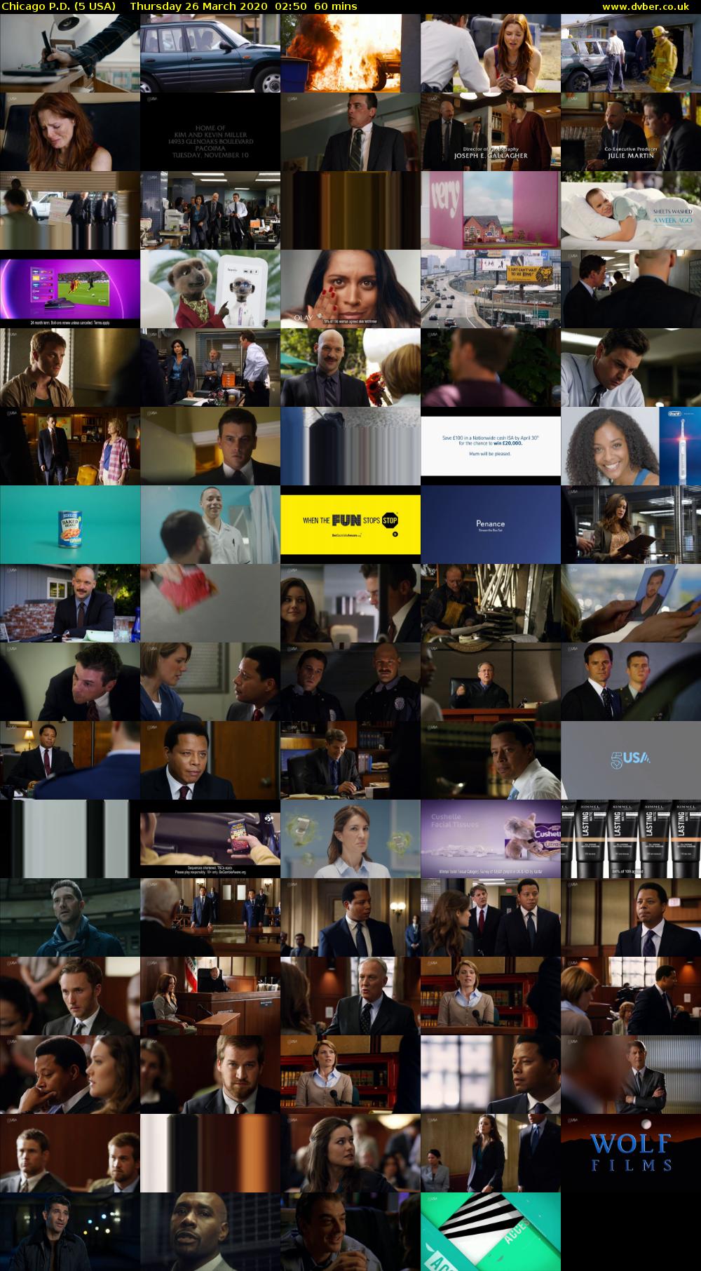 Chicago P.D. (5 USA) Thursday 26 March 2020 02:50 - 03:50
