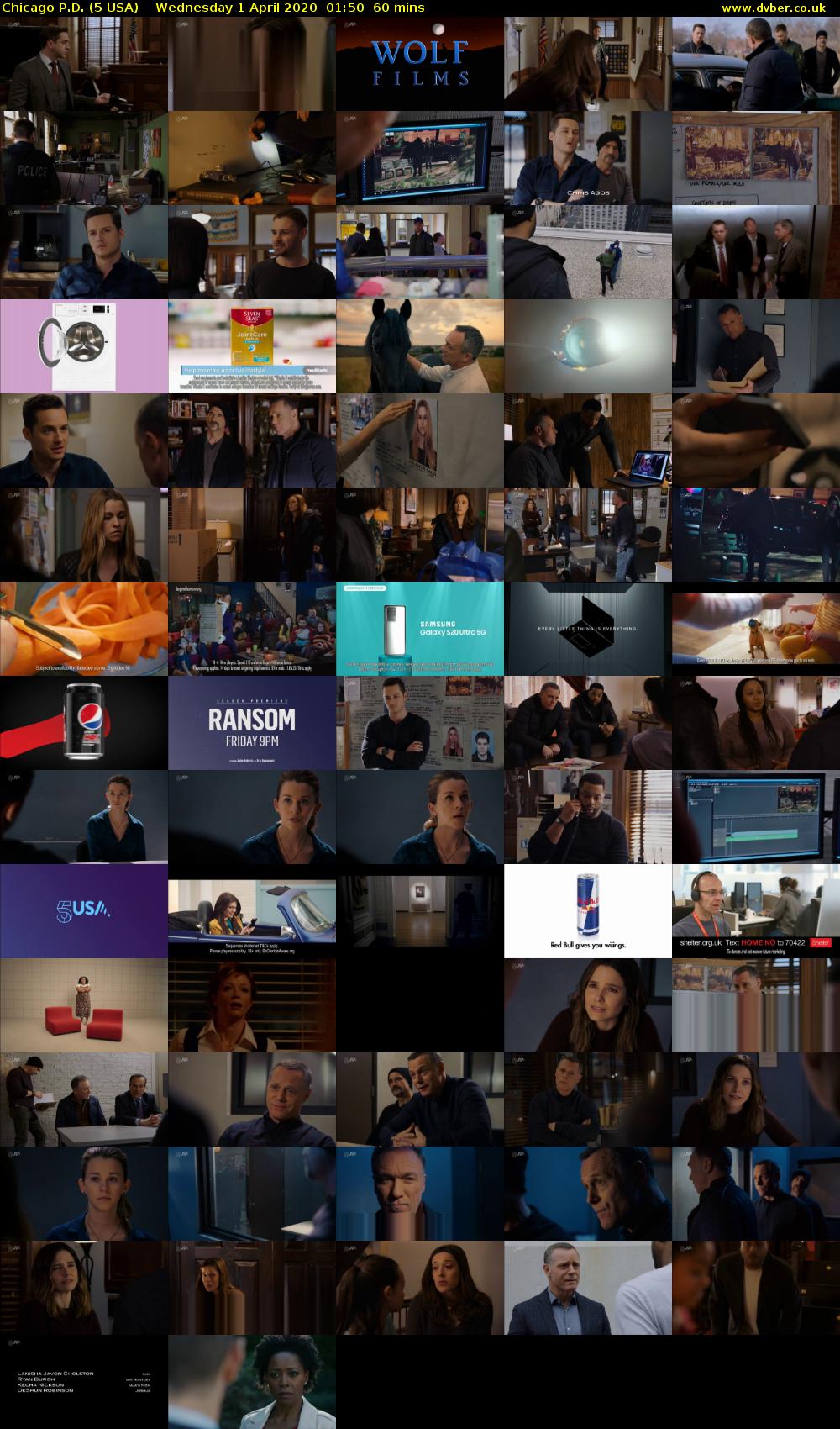 Chicago P.D. (5 USA) Wednesday 1 April 2020 01:50 - 02:50