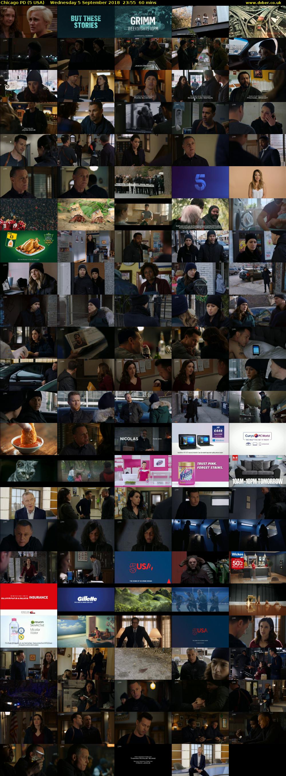 Chicago PD (5 USA) Wednesday 5 September 2018 23:55 - 00:55