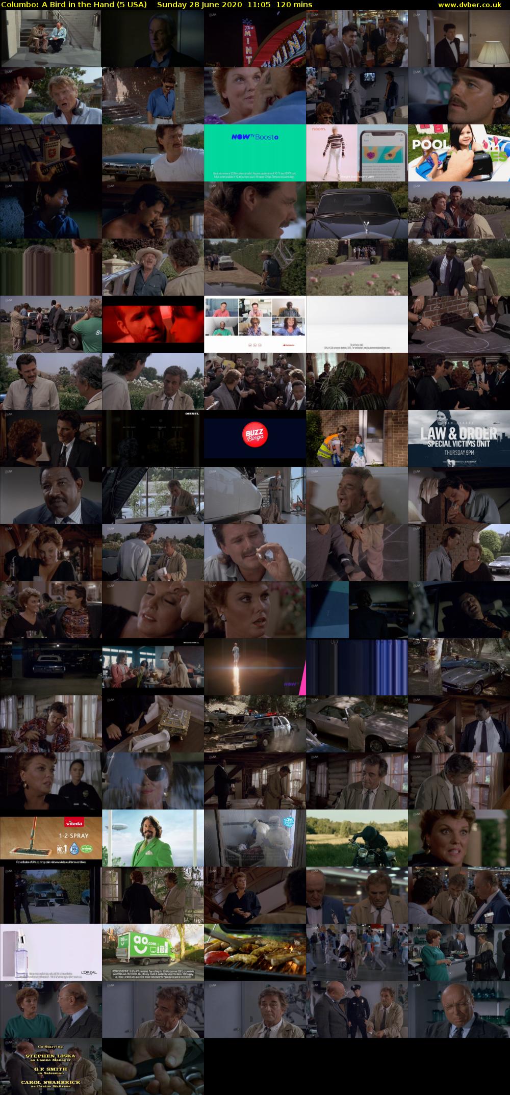 Columbo: A Bird in the Hand (5 USA) Sunday 28 June 2020 11:05 - 13:05