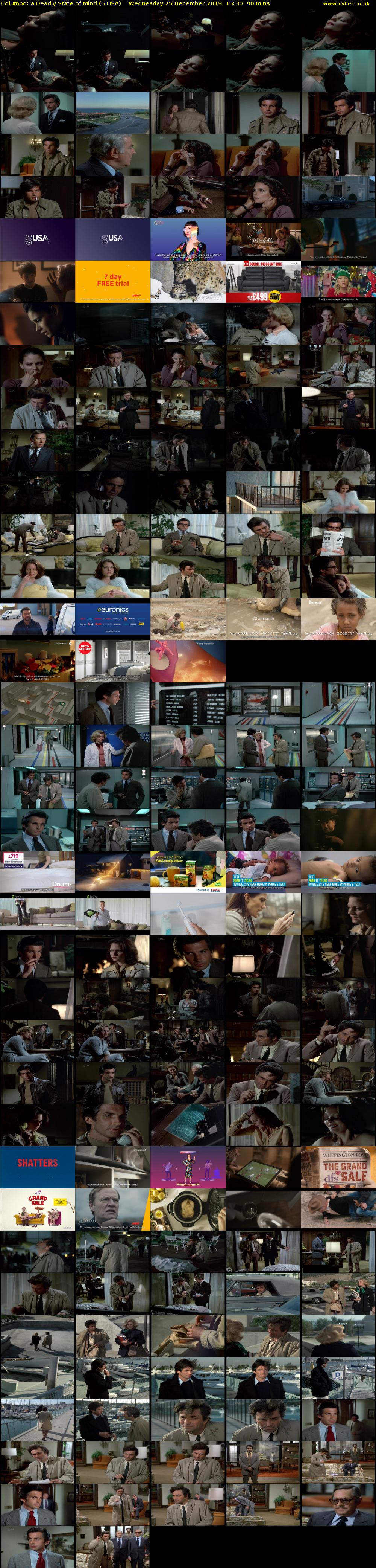 Columbo: A Deadly State of Mind (5 USA) Wednesday 25 December 2019 15:30 - 17:00