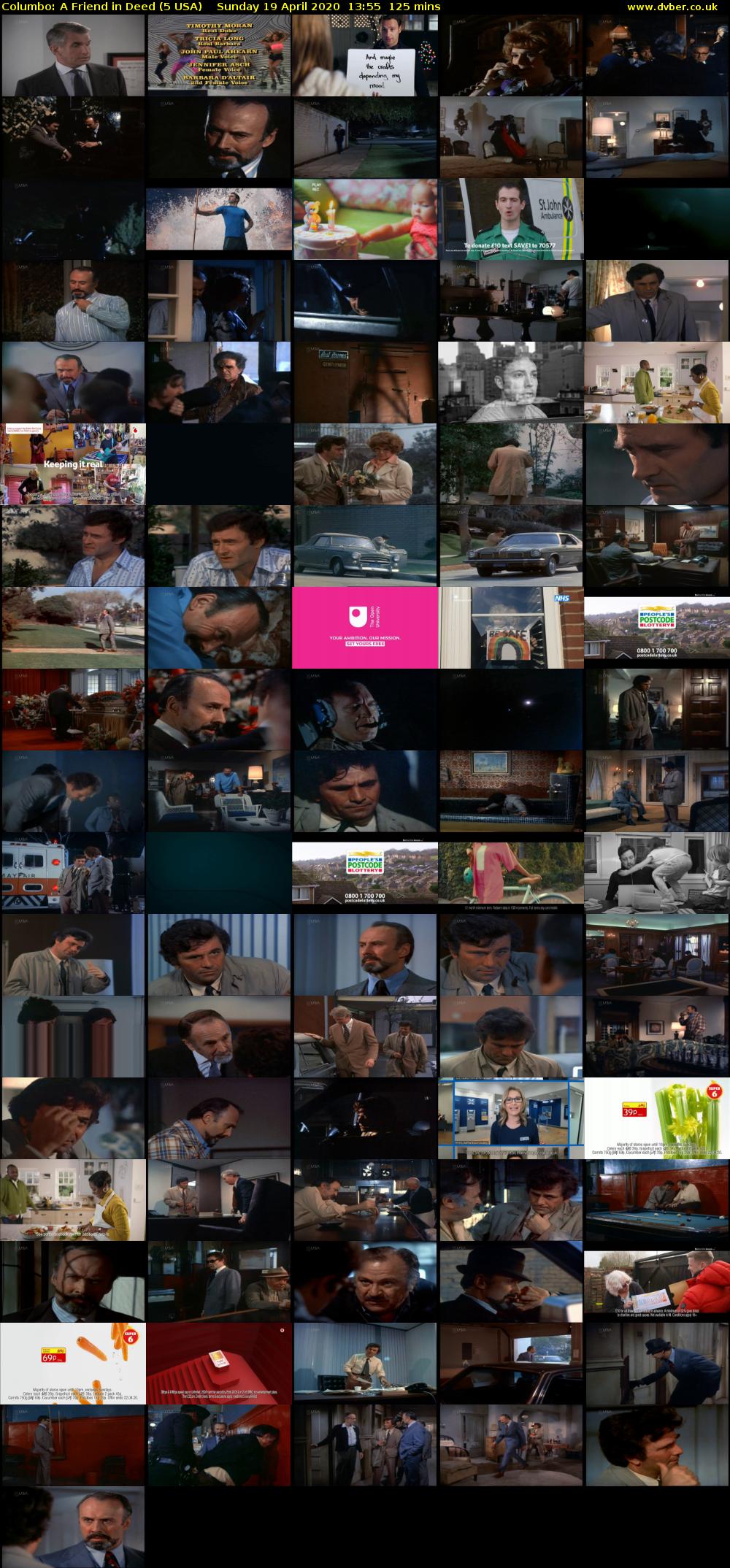 Columbo: A Friend in Deed (5 USA) Sunday 19 April 2020 13:55 - 16:00