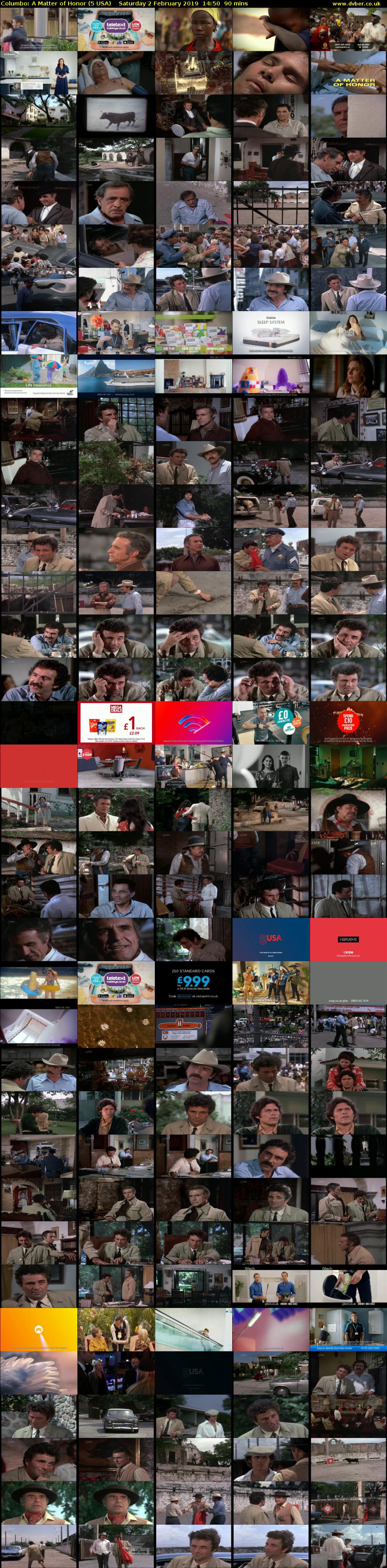 Columbo: A Matter of Honor (5 USA) Saturday 2 February 2019 14:50 - 16:20