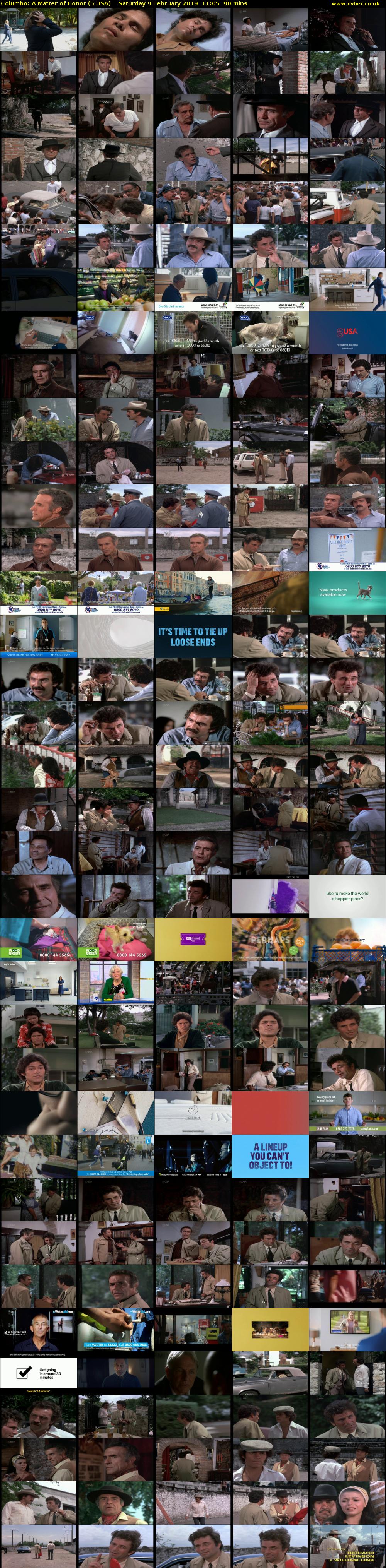 Columbo: A Matter of Honor (5 USA) Saturday 9 February 2019 11:05 - 12:35