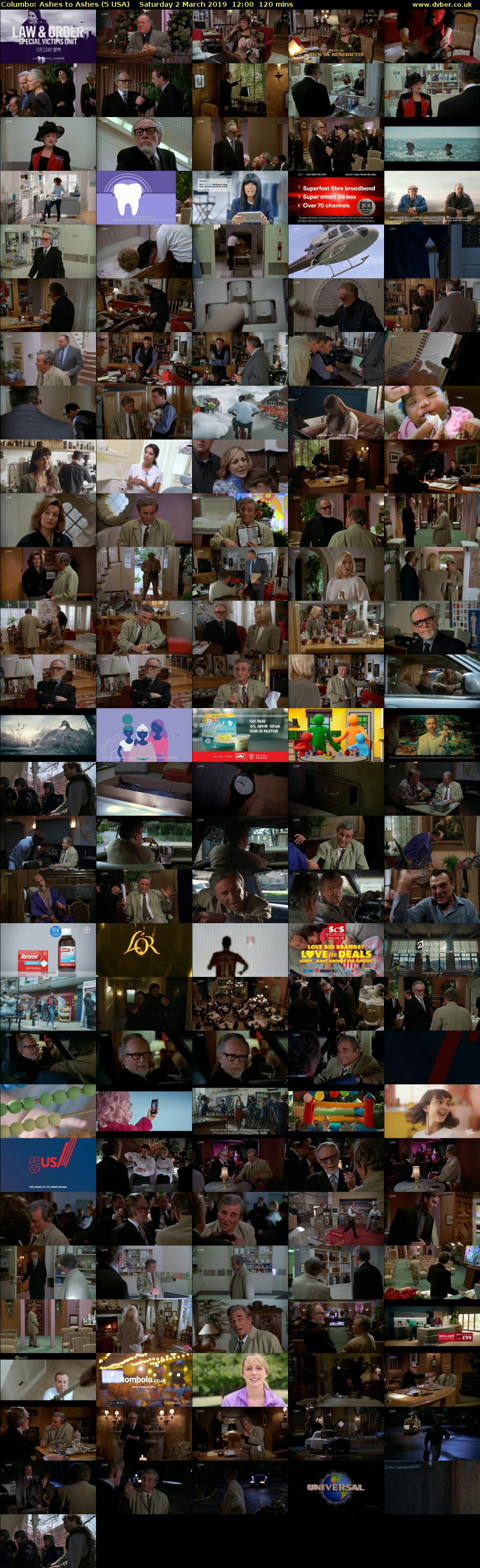 Columbo: Ashes to Ashes (5 USA) Saturday 2 March 2019 12:00 - 14:00