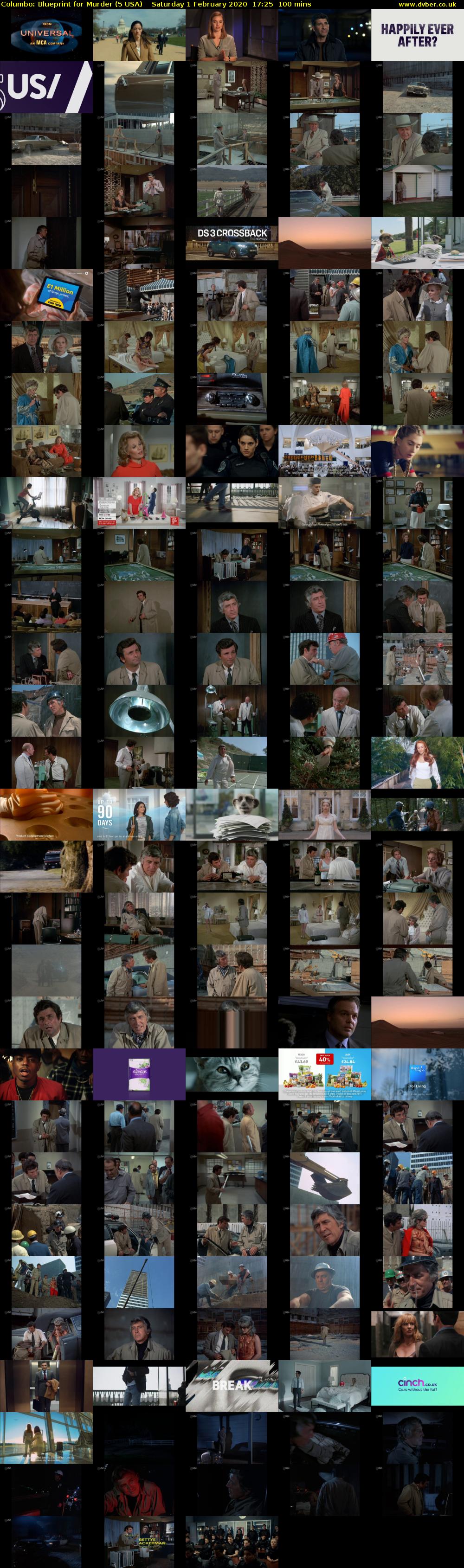 Columbo: Blueprint for Murder (5 USA) Saturday 1 February 2020 17:25 - 19:05