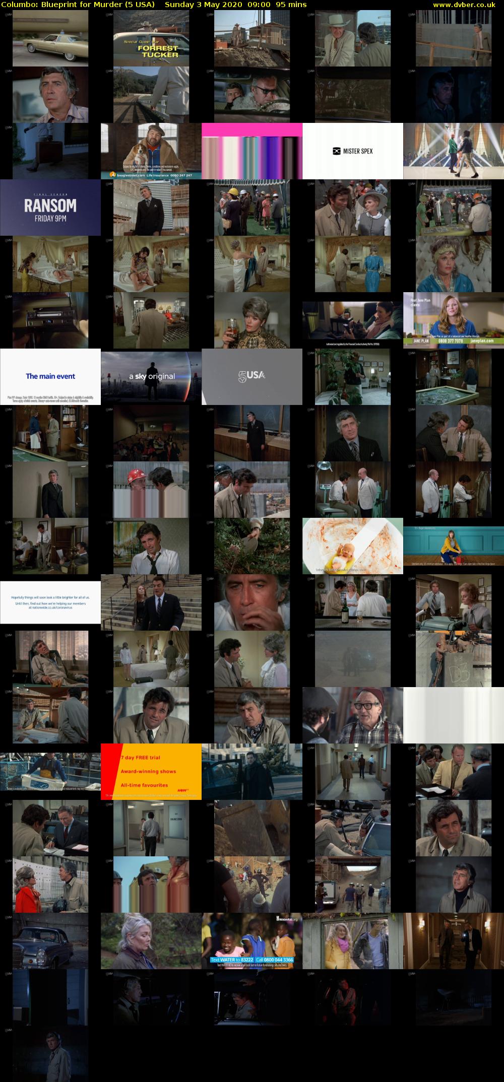 Columbo: Blueprint for Murder (5 USA) Sunday 3 May 2020 09:00 - 10:35