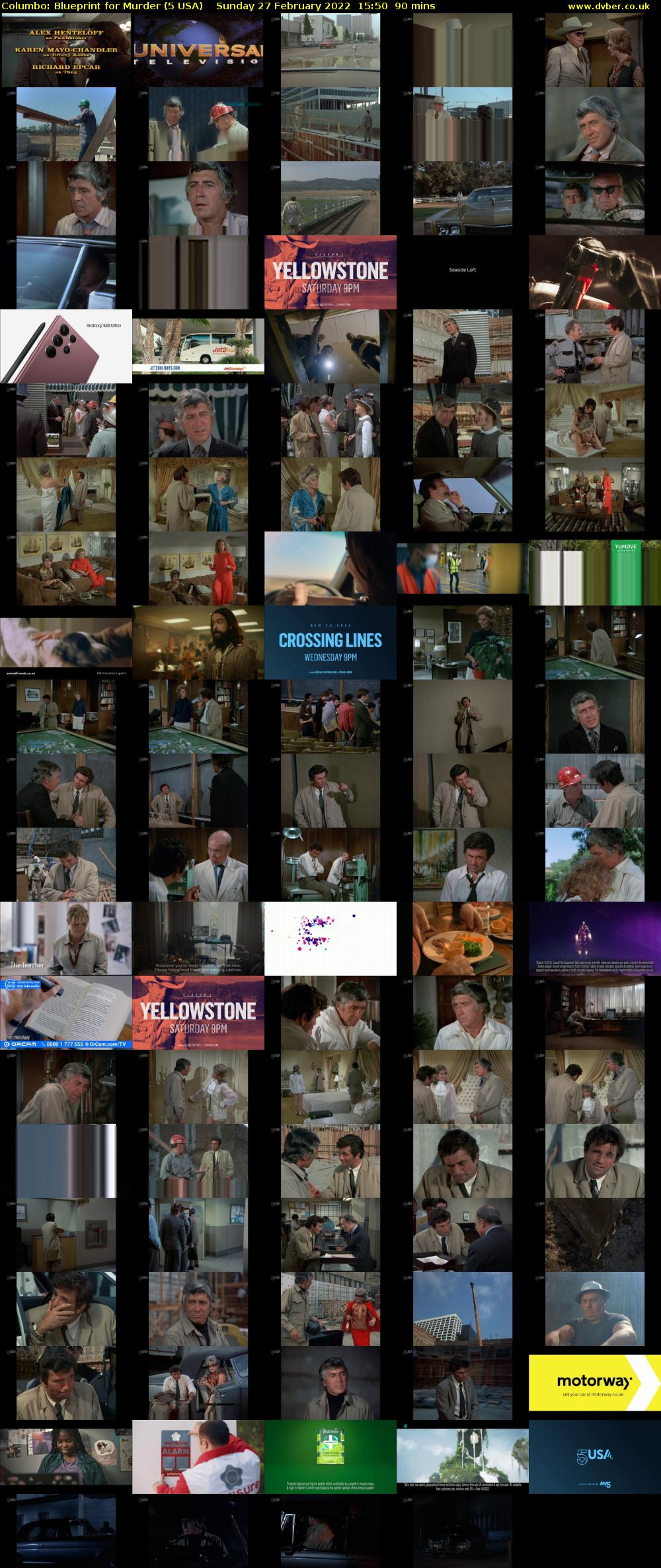 Columbo: Blueprint for Murder (5 USA) Sunday 27 February 2022 15:50 - 17:20